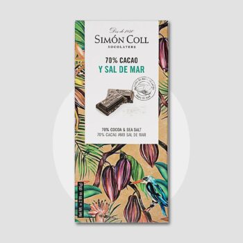 Tableta de Chocolate 70% Cacao con Sal de Mar 85g