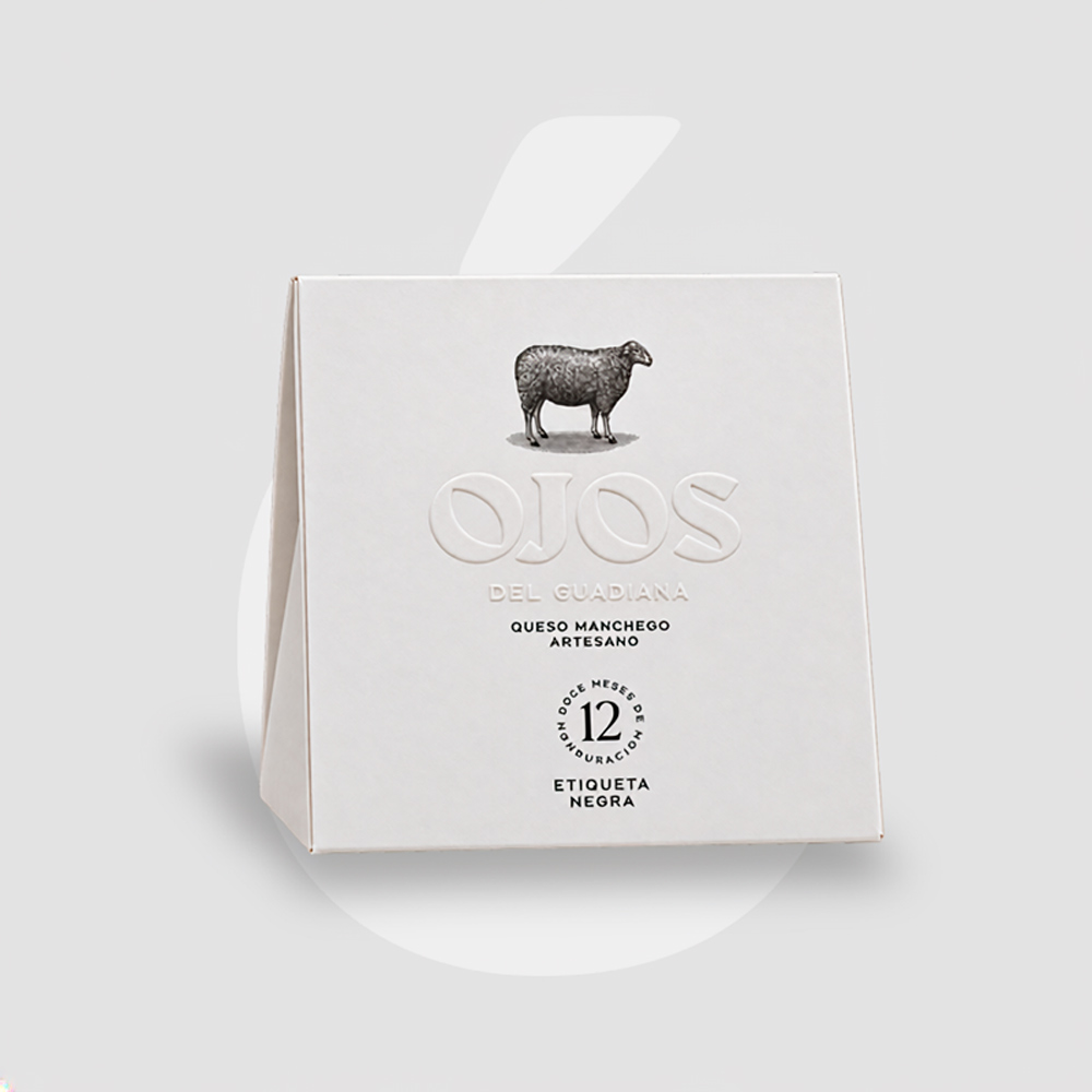 Cuña de Queso Manchego D.O. Ojos del Guadiana Etiqueta Negra