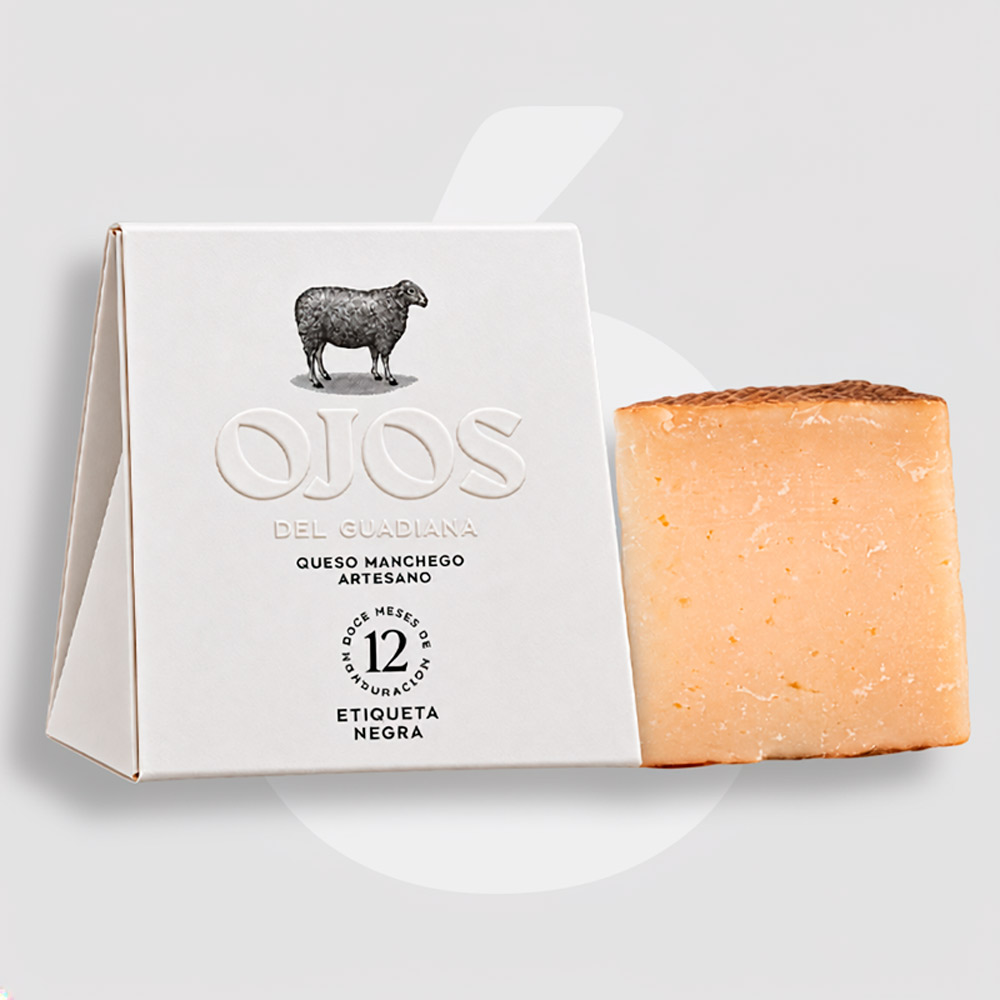 Cuña de Queso Manchego D.O. Ojos del Guadiana Etiqueta Negra - Imagen 2