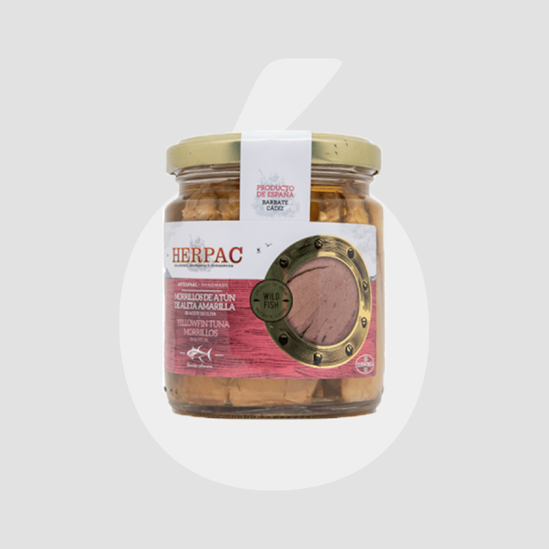 Tarro de Morrillos de Atún en Aceite de Oliva 250 gr