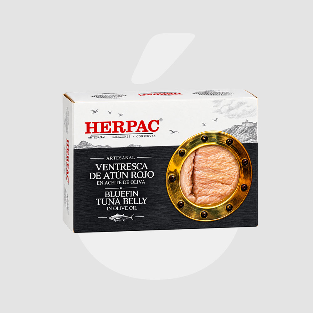 Ventresca de Atún Rojo en Aceite de Oliva HERPAC 125 gr