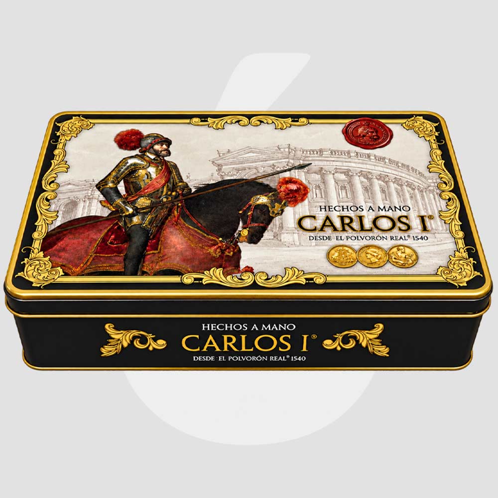 Lata Polvorones Carlos I Original 1,1 kg – Obrador Real